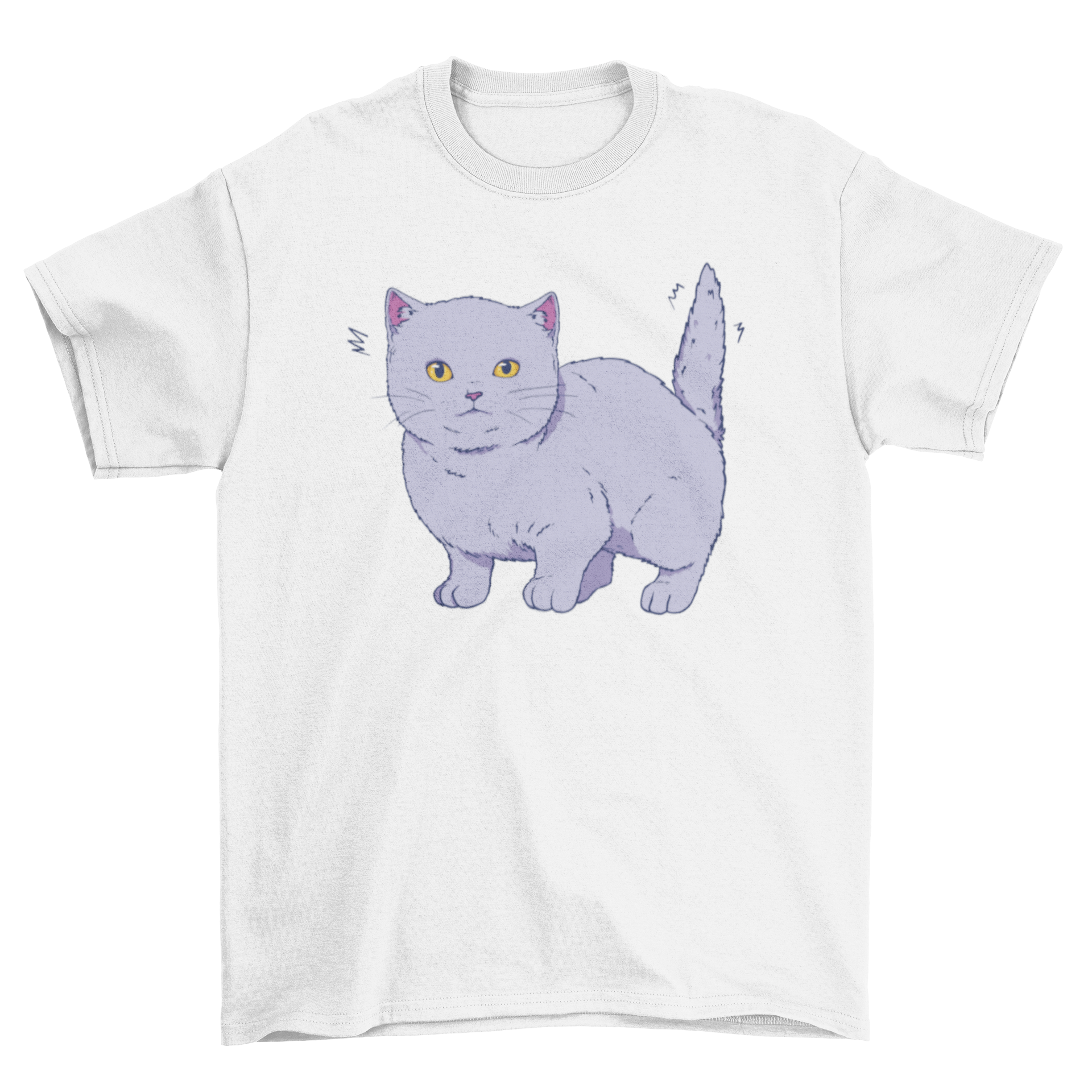 Cute t-shirt featuring a British Short Hair cat design, perfect for cat lovers.