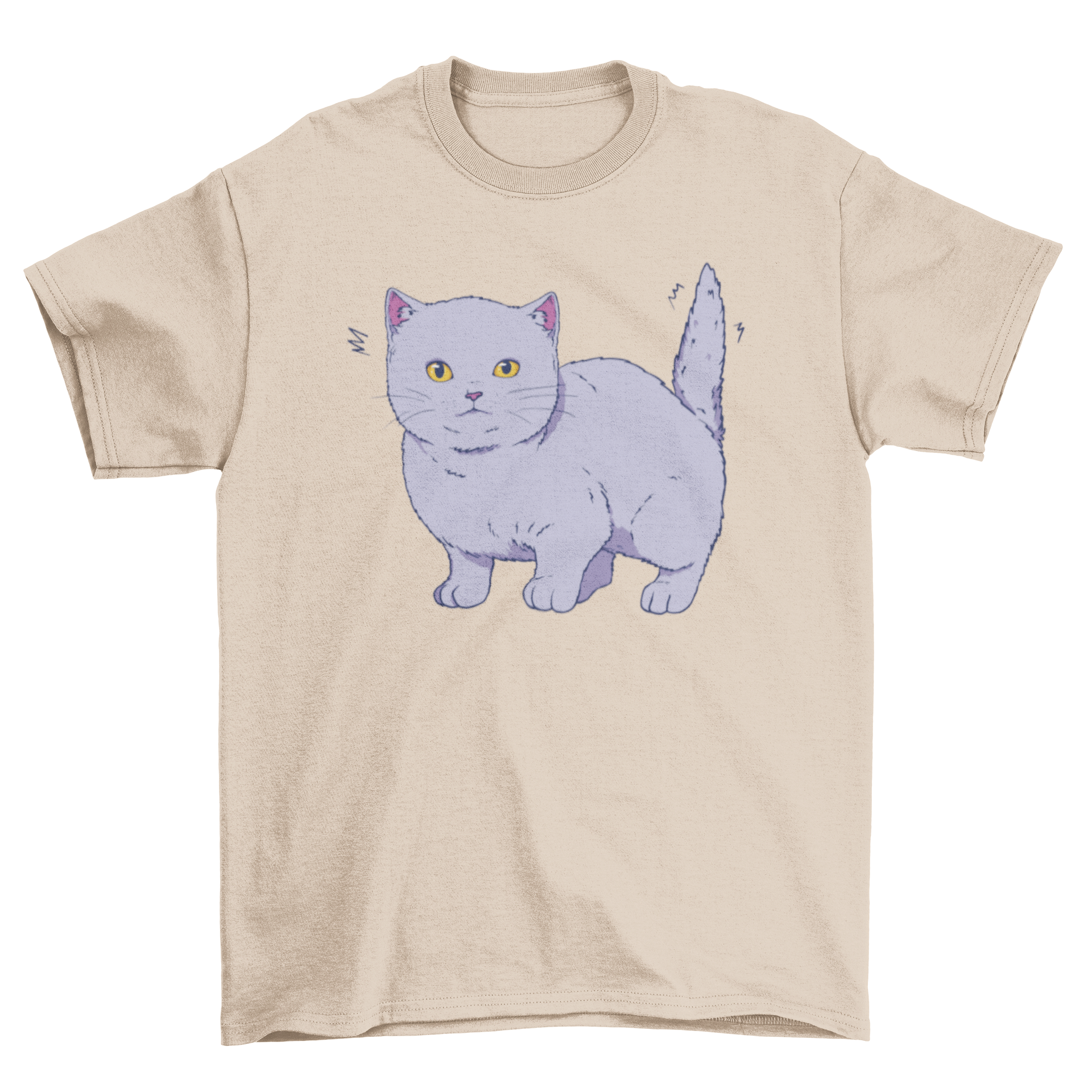 Cute t-shirt featuring a British Short Hair cat design, perfect for cat lovers.