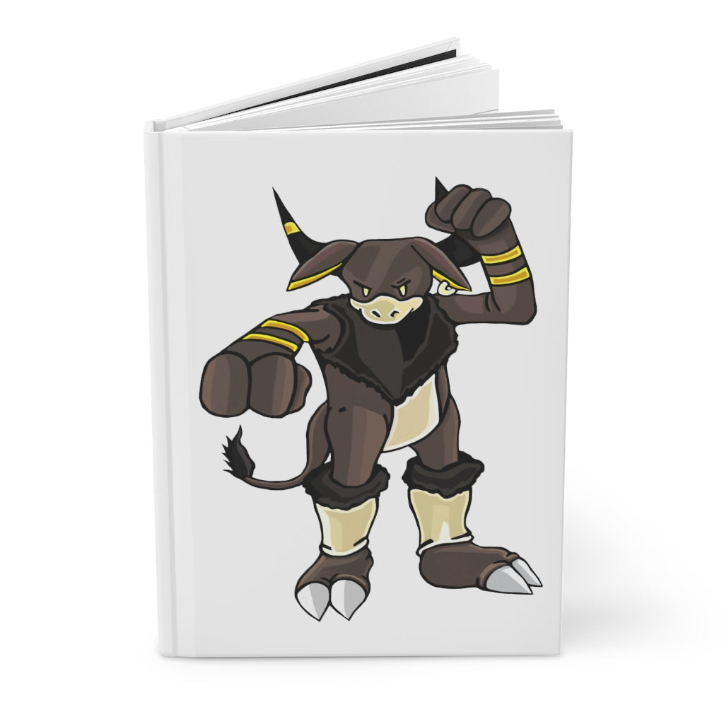 Brossox Hardcover Journal Matte with customizable cover and lined pages, showcasing a sleek design.