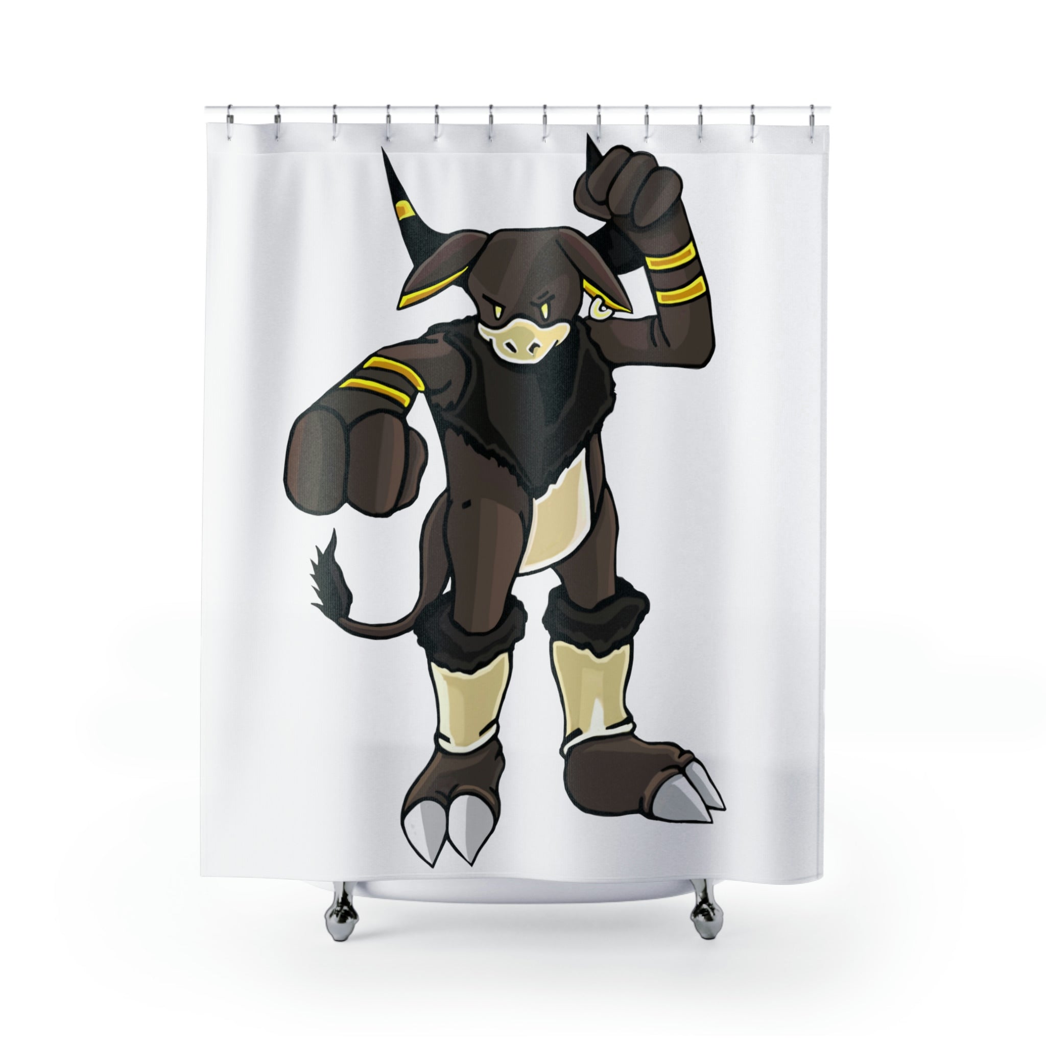 Brossox Shower Curtain featuring vibrant custom designs on durable polyester fabric, ideal for enhancing bathroom decor.