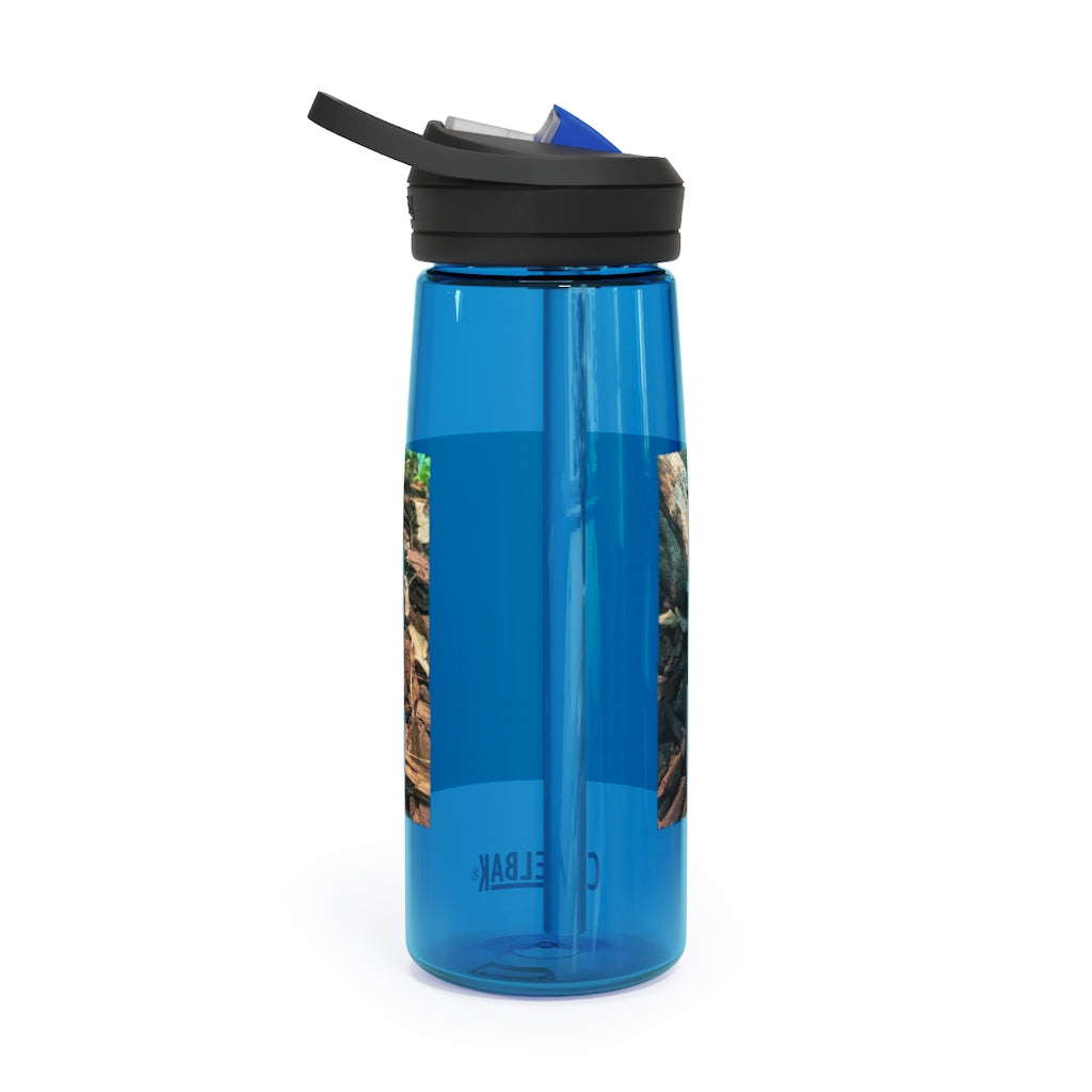 Brown and Black Snake CamelBak Eddy® Water Bottle, showcasing its sleek design and durable material.