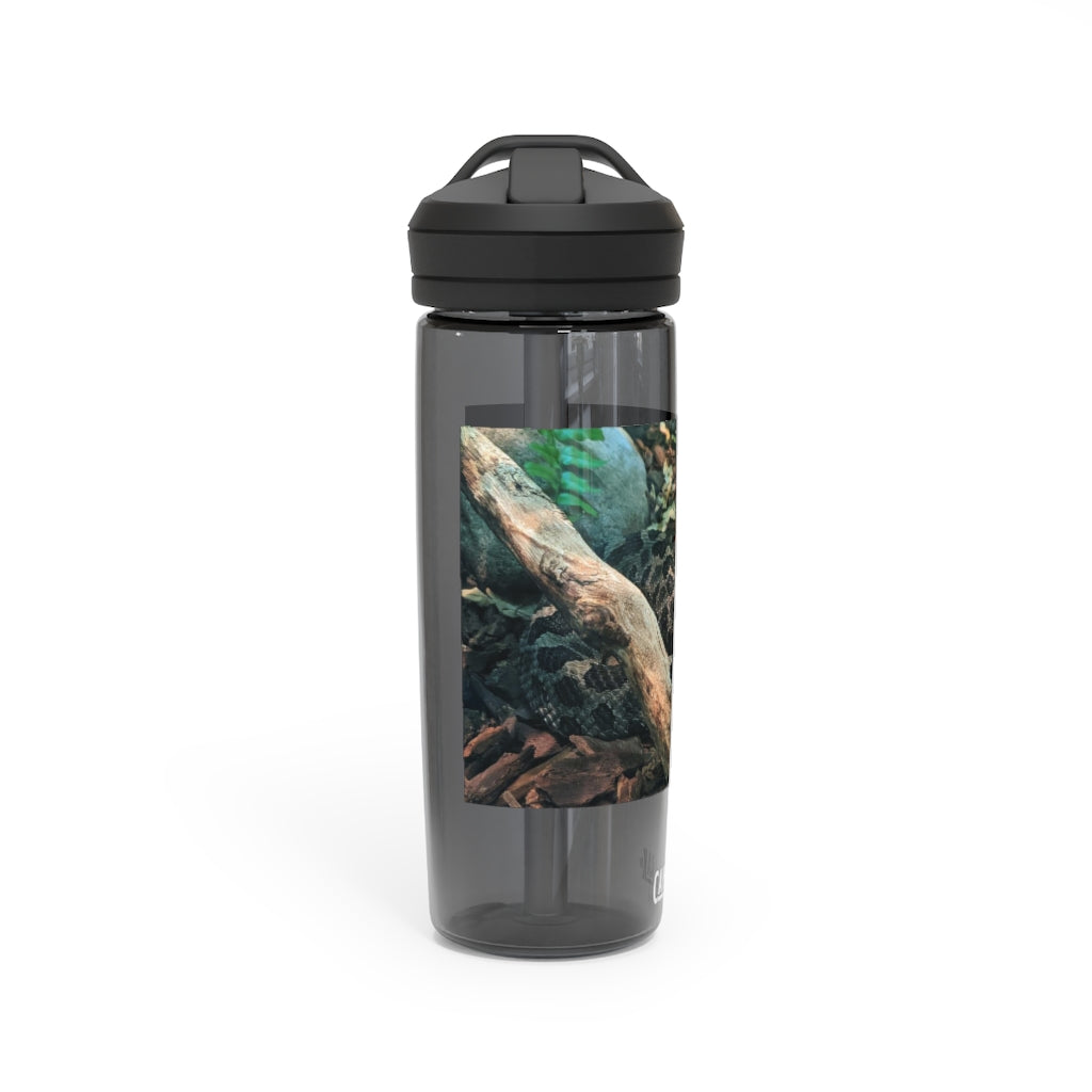 Brown and Black Snake CamelBak Eddy® Water Bottle, showcasing its sleek design and durable material.