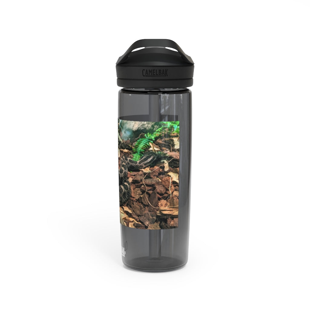 Brown and Black Snake CamelBak Eddy® Water Bottle, showcasing its sleek design and durable material.