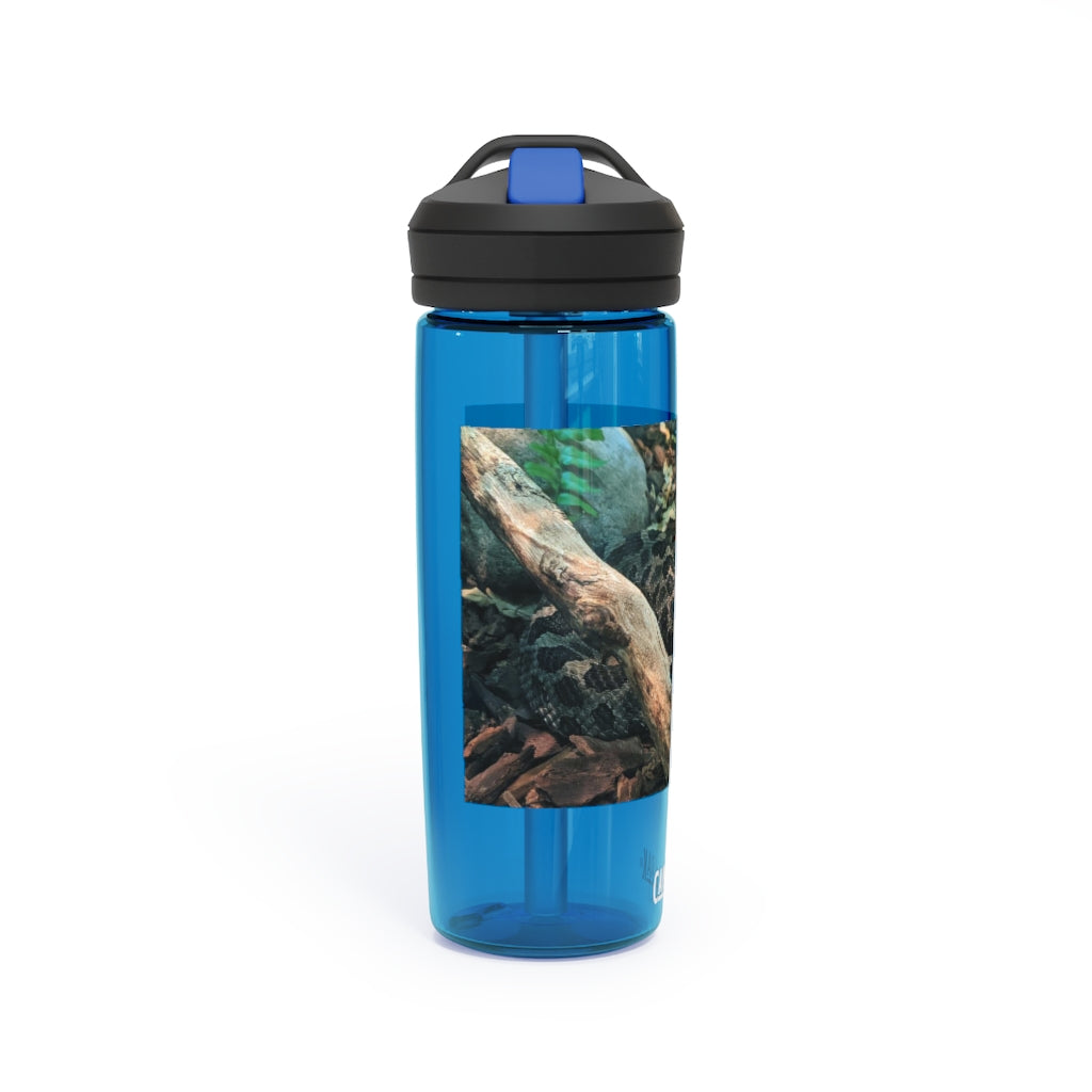 Brown and Black Snake CamelBak Eddy® Water Bottle, showcasing its sleek design and durable material.