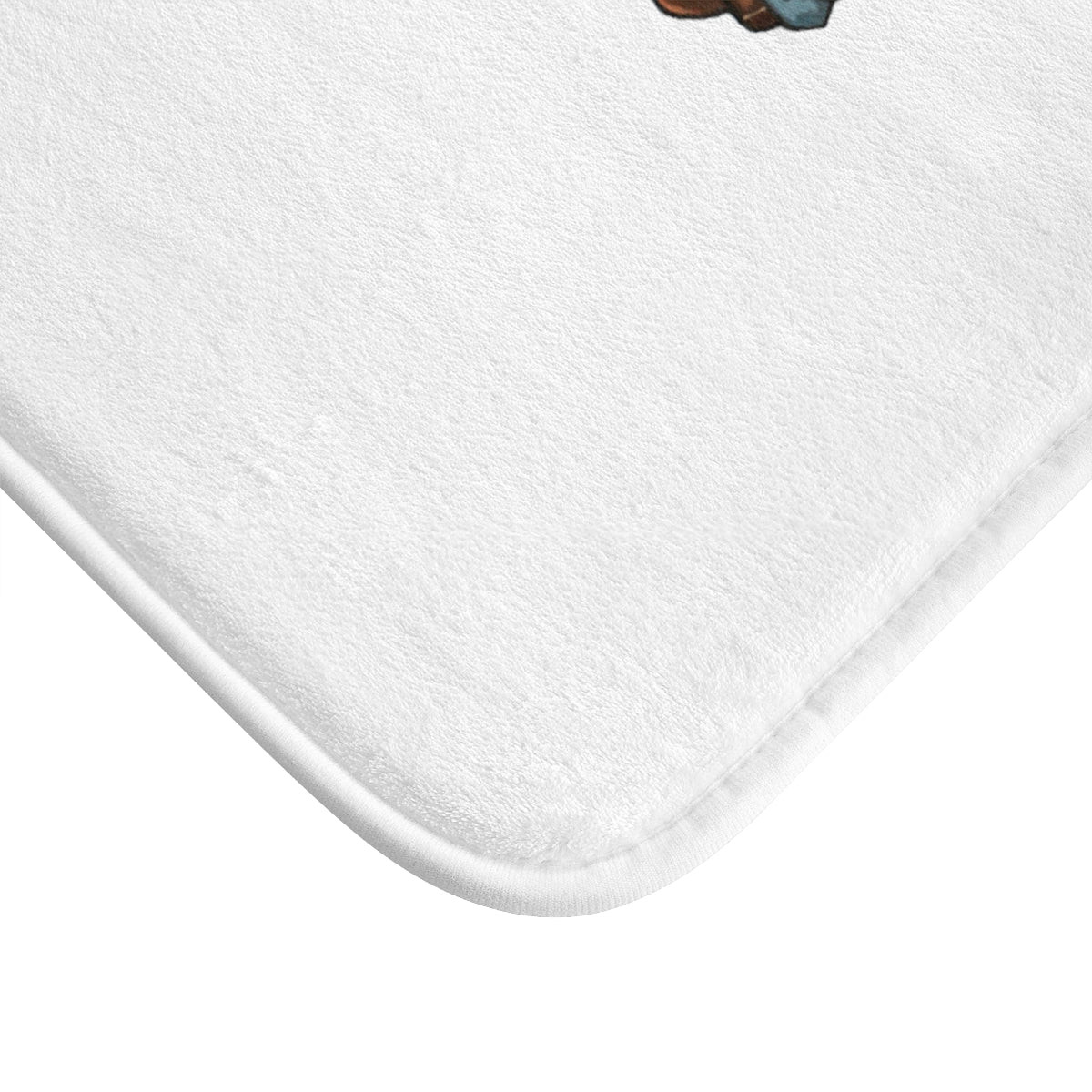 Brown Bag Bath Mat with anti-slip backing, made of soft microfiber, available in two sizes, stylish design for bathroom decor.