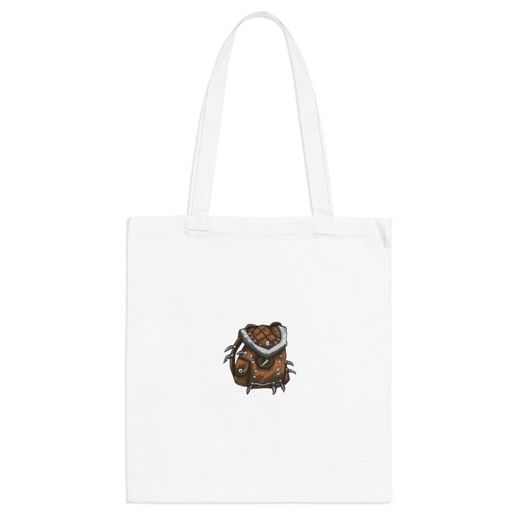 Brown Bag Tote Bag made of 100% cotton with long handles and cross-stitched design, available in multiple colors.