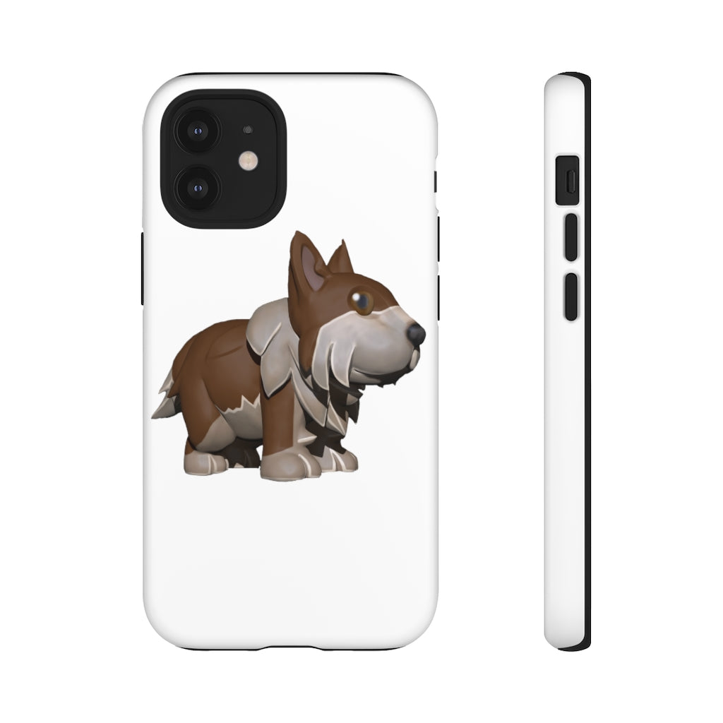 Brown Dog Tough Case featuring a stylish design with impact-resistant polycarbonate shell and TPU liner for enhanced protection.