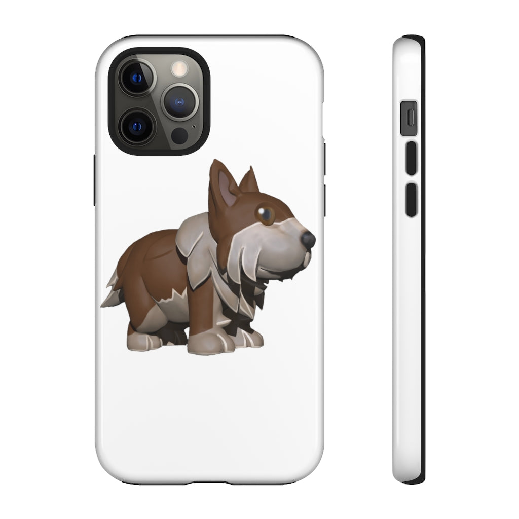 Brown Dog Tough Case featuring a stylish design with impact-resistant polycarbonate shell and TPU liner for enhanced protection.