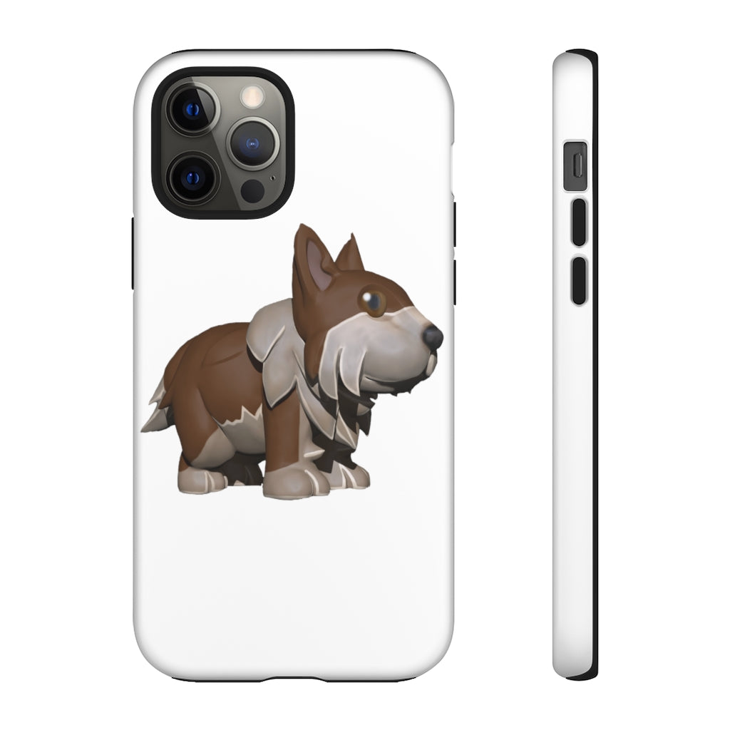 Brown Dog Tough Case featuring a stylish design with impact-resistant polycarbonate shell and TPU liner for enhanced protection.