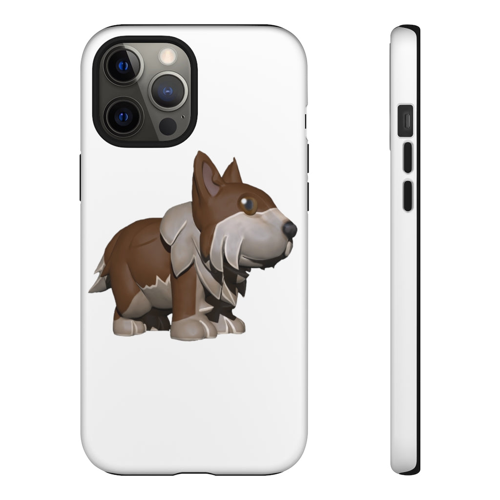 Brown Dog Tough Case featuring a stylish design with impact-resistant polycarbonate shell and TPU liner for enhanced protection.