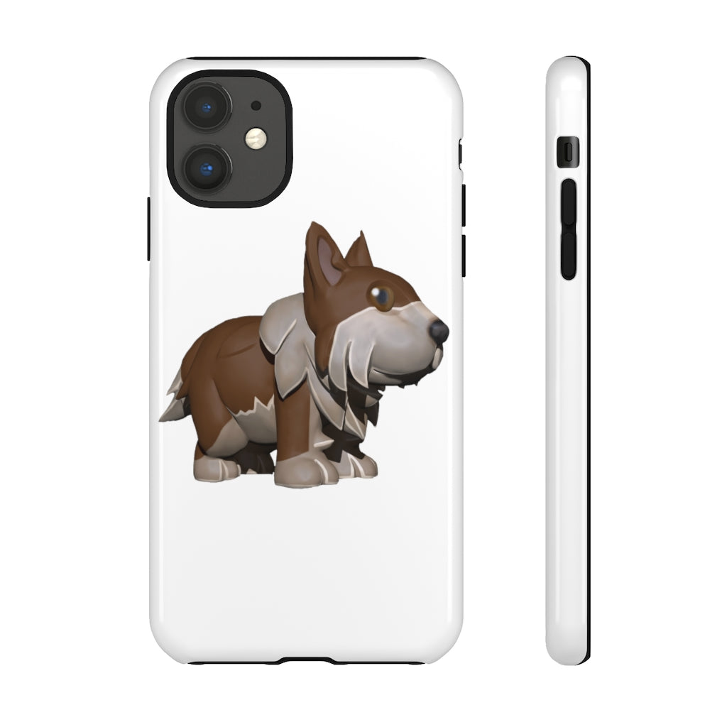 Brown Dog Tough Case featuring a stylish design with impact-resistant polycarbonate shell and TPU liner for enhanced protection.