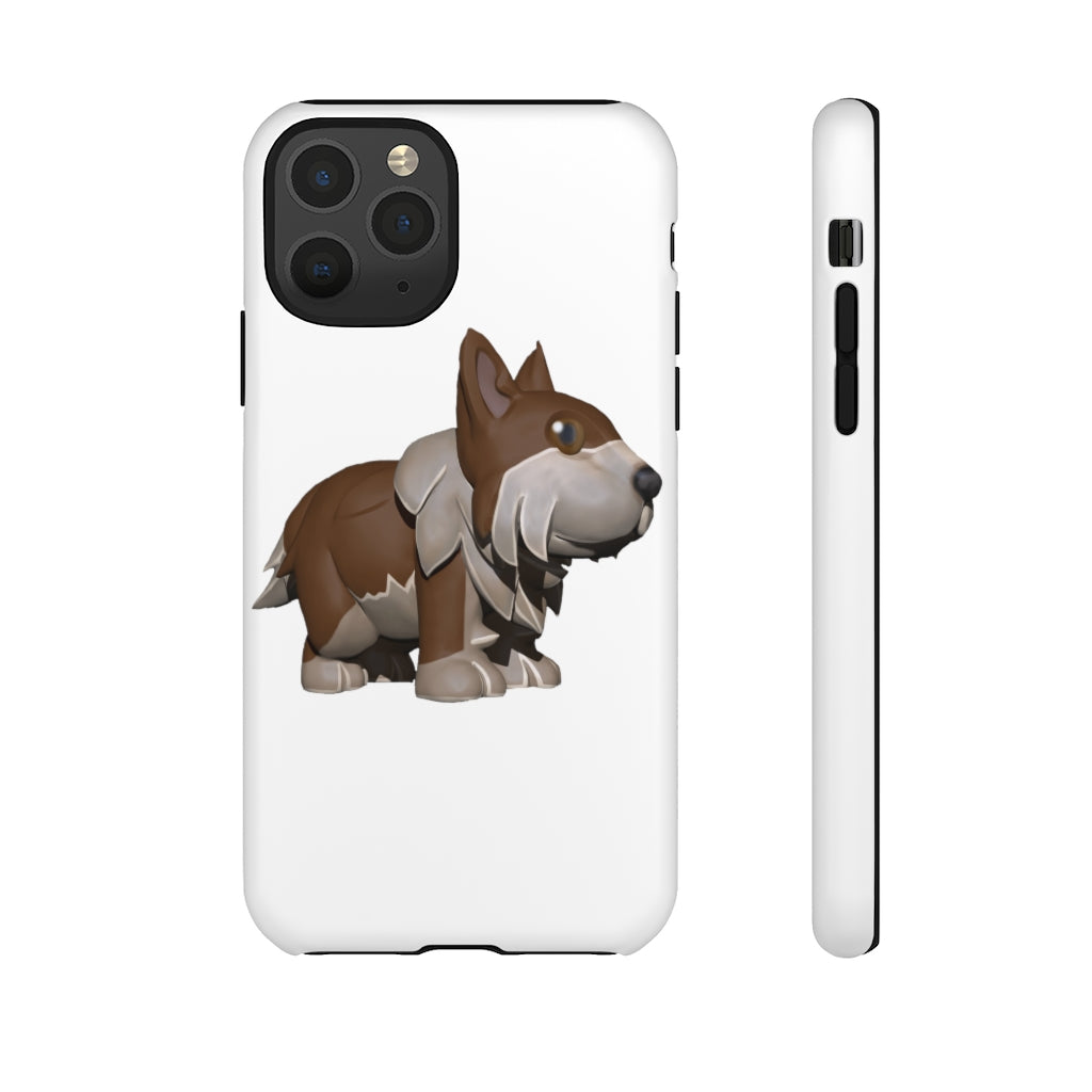 Brown Dog Tough Case featuring a stylish design with impact-resistant polycarbonate shell and TPU liner for enhanced protection.