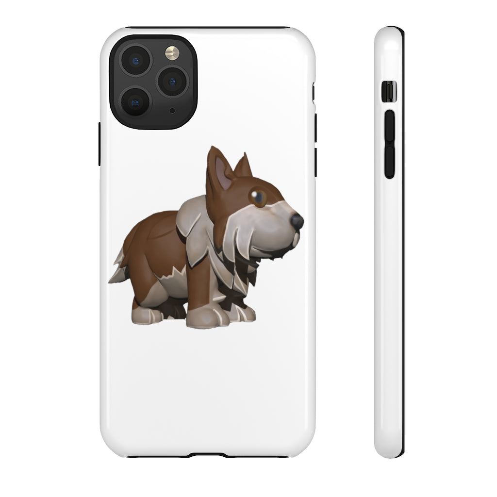 Brown Dog Tough Case featuring a stylish design with impact-resistant polycarbonate shell and TPU liner for enhanced protection.