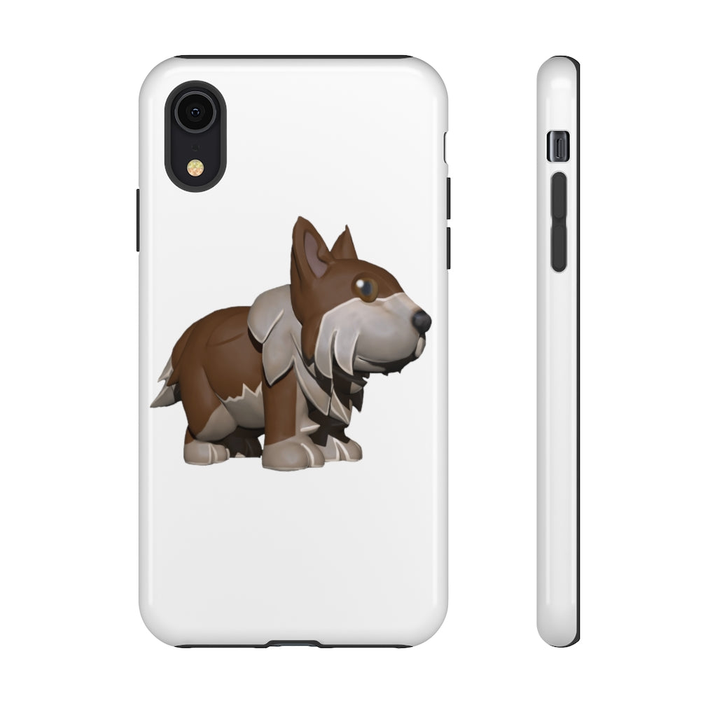 Brown Dog Tough Case featuring a stylish design with impact-resistant polycarbonate shell and TPU liner for enhanced protection.