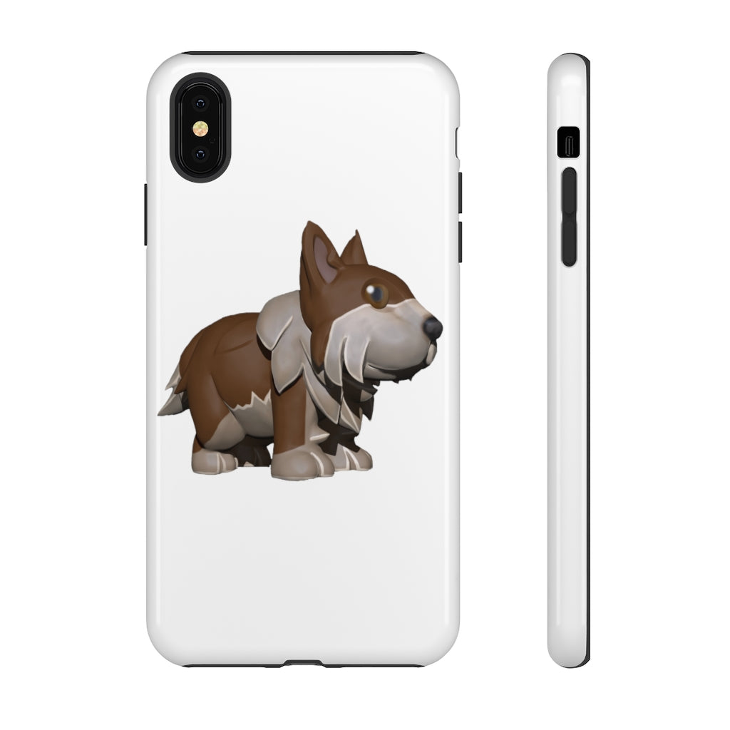 Brown Dog Tough Case featuring a stylish design with impact-resistant polycarbonate shell and TPU liner for enhanced protection.