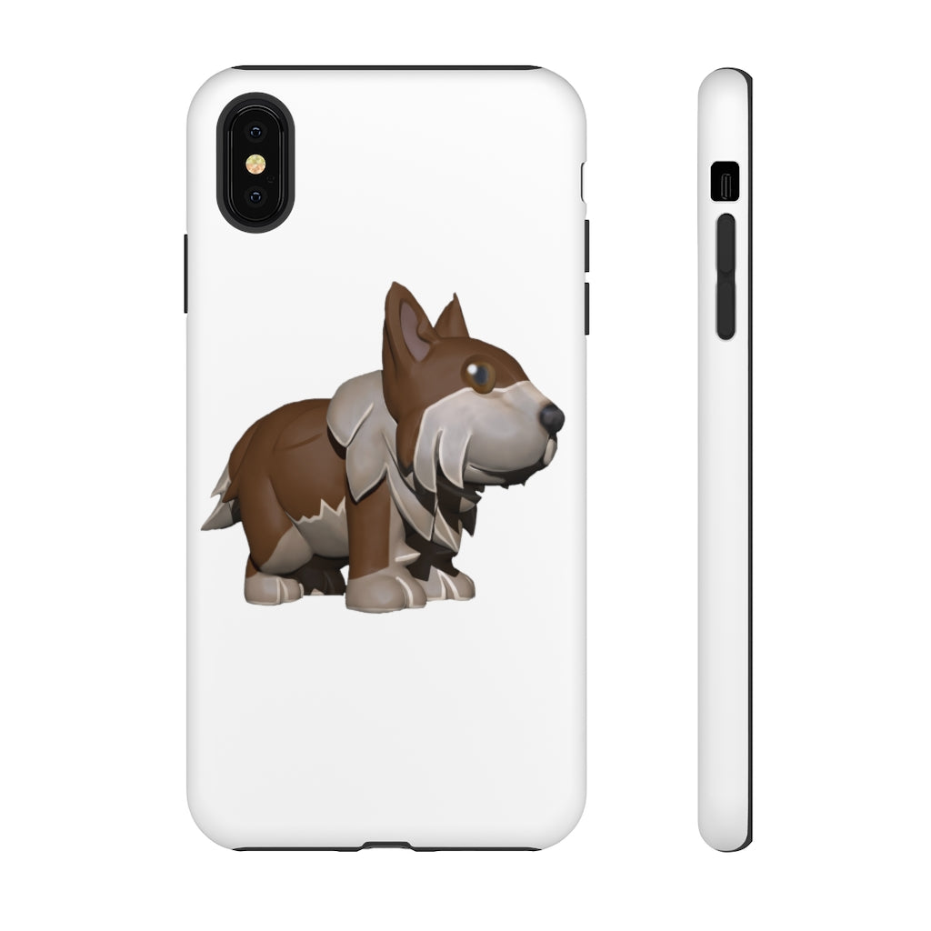 Brown Dog Tough Case featuring a stylish design with impact-resistant polycarbonate shell and TPU liner for enhanced protection.