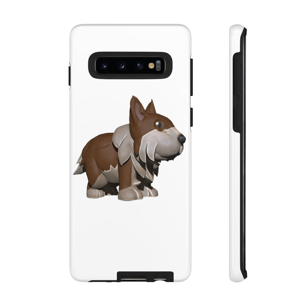 Brown Dog Tough Case featuring a stylish design with impact-resistant polycarbonate shell and TPU liner for enhanced protection.