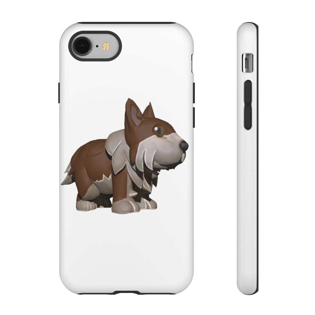 Brown Dog Tough Case featuring a stylish design with impact-resistant polycarbonate shell and TPU liner for enhanced protection.