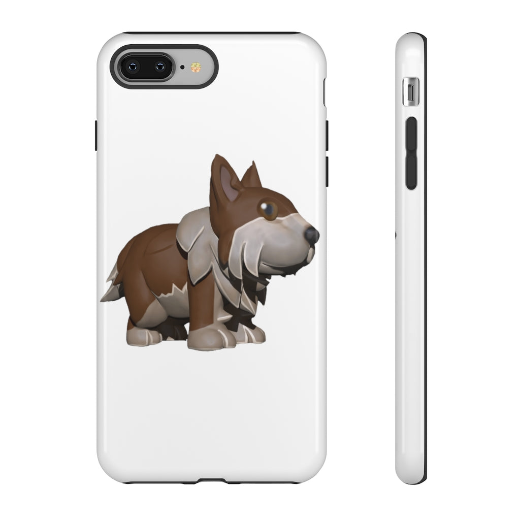 Brown Dog Tough Case featuring a stylish design with impact-resistant polycarbonate shell and TPU liner for enhanced protection.