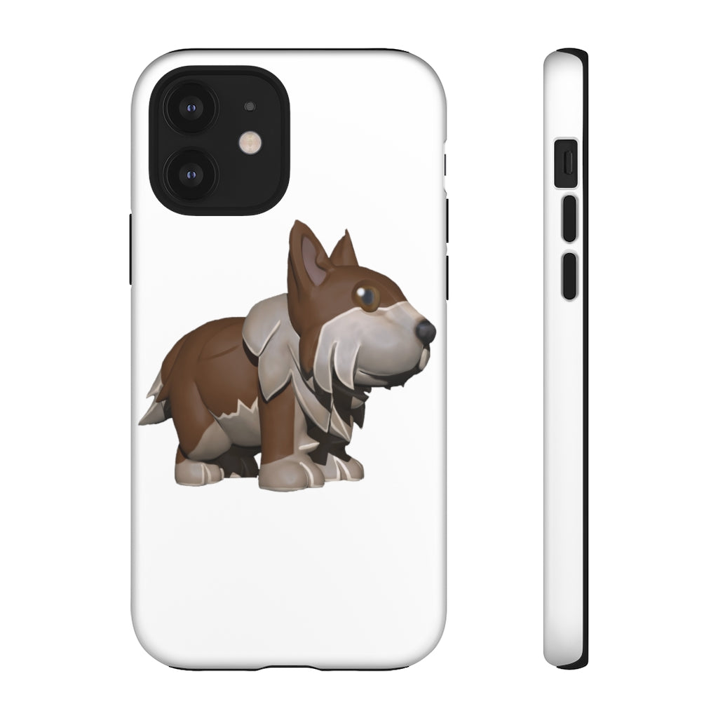 Brown Dog Tough Case featuring a stylish design with impact-resistant polycarbonate shell and TPU liner for enhanced protection.