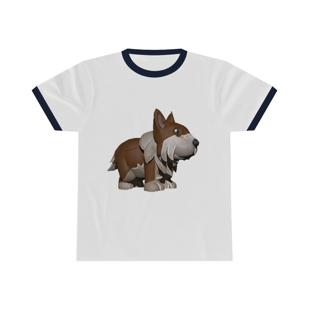 Brown Dog Unisex Ringer Tee in various colors, showcasing its lightweight fabric and classic ringer design.