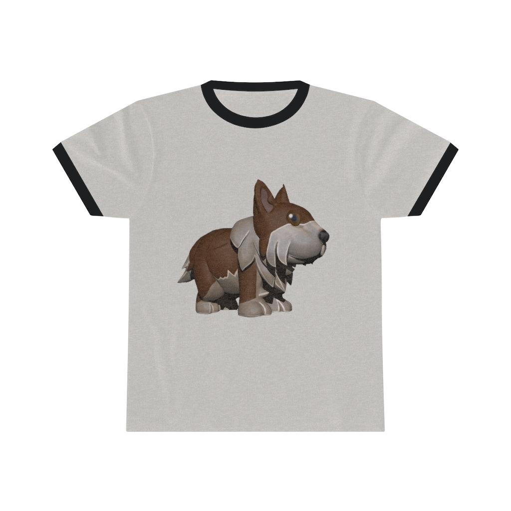 Brown Dog Unisex Ringer Tee in various colors, showcasing its lightweight fabric and classic ringer design.