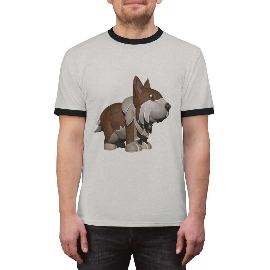 Brown Dog Unisex Ringer Tee in various colors, showcasing its lightweight fabric and classic ringer design.