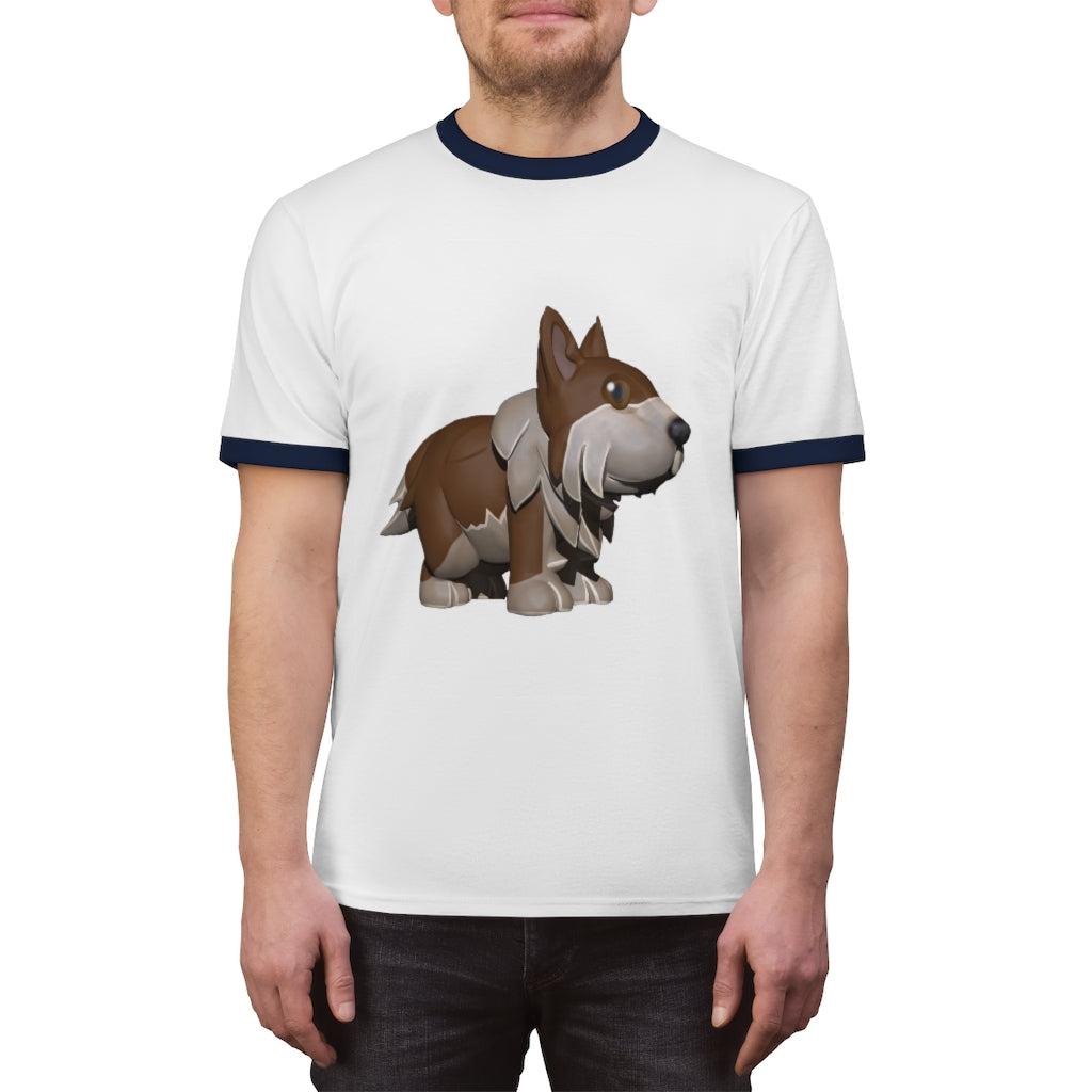 Brown Dog Unisex Ringer Tee in various colors, showcasing its lightweight fabric and classic ringer design.