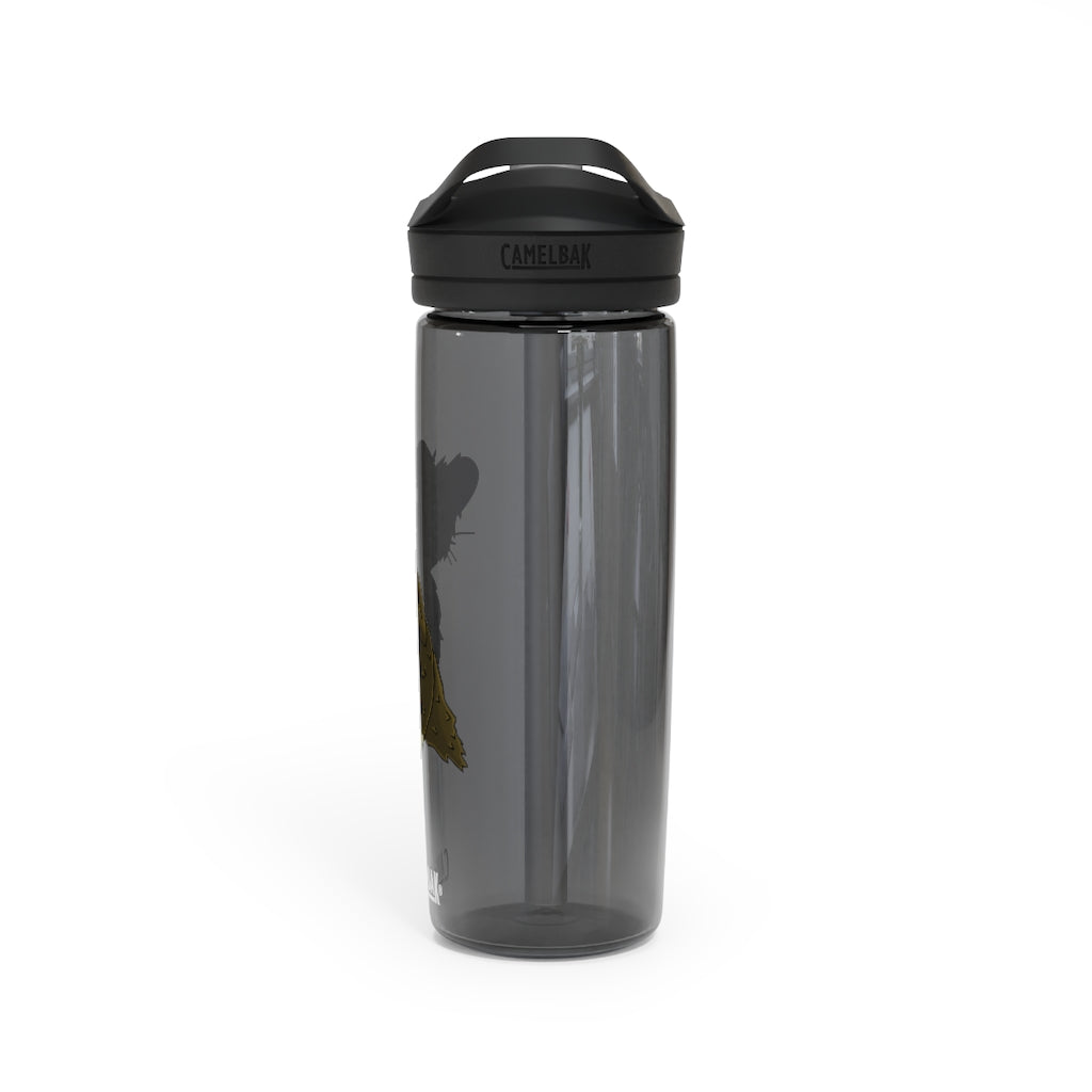 Brown Hamster CamelBak Eddy® Water Bottle in 20oz and 25oz sizes, showcasing its durable design and spill-proof features.