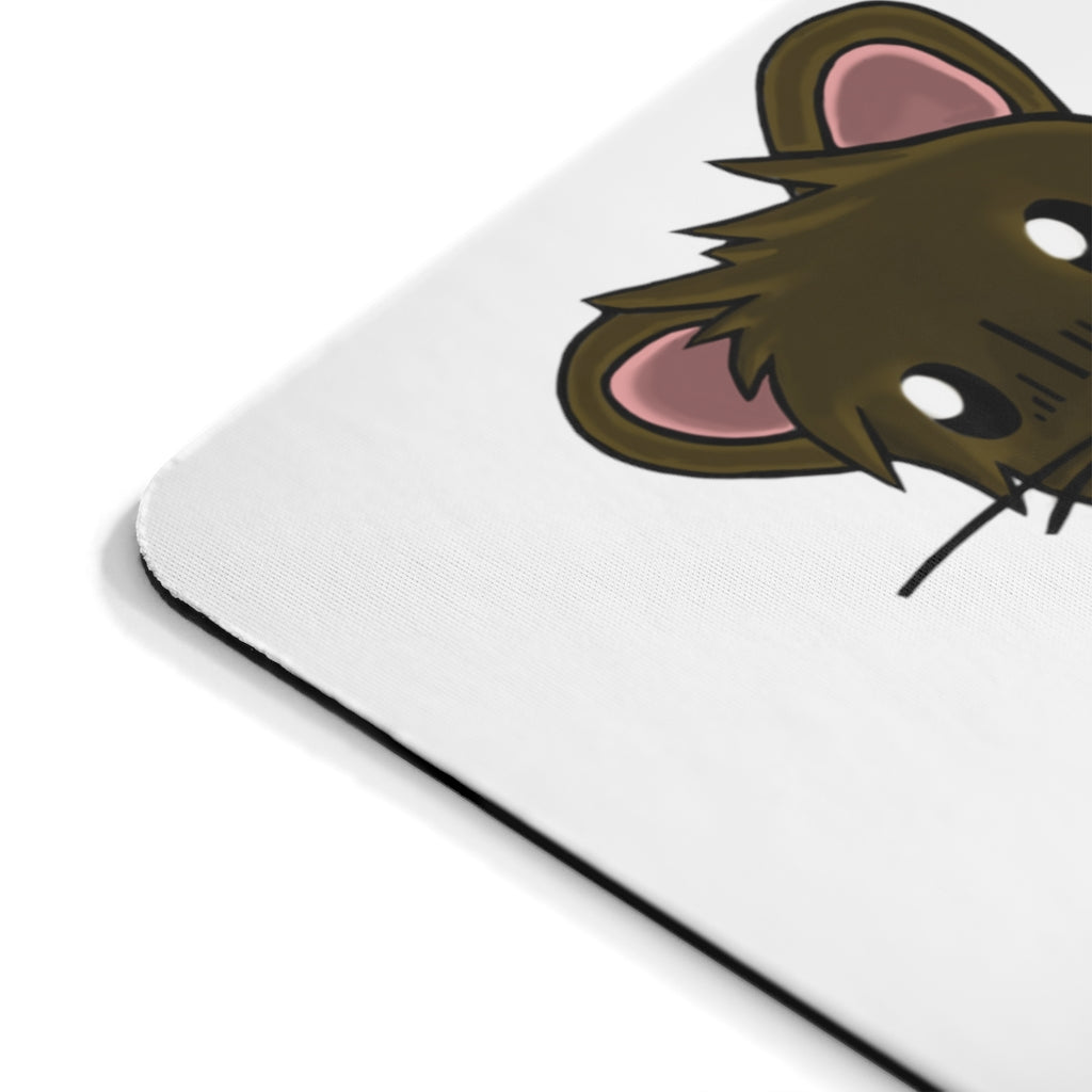 Brown Hamster Mouse Pad featuring a cute hamster design on a smooth surface, ideal for enhancing desk aesthetics.