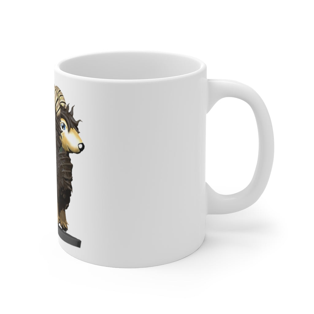 Brown Sheep Mug - Small 11oz with a scratch-resistant finish and easy-grip handle, perfect for daily use.