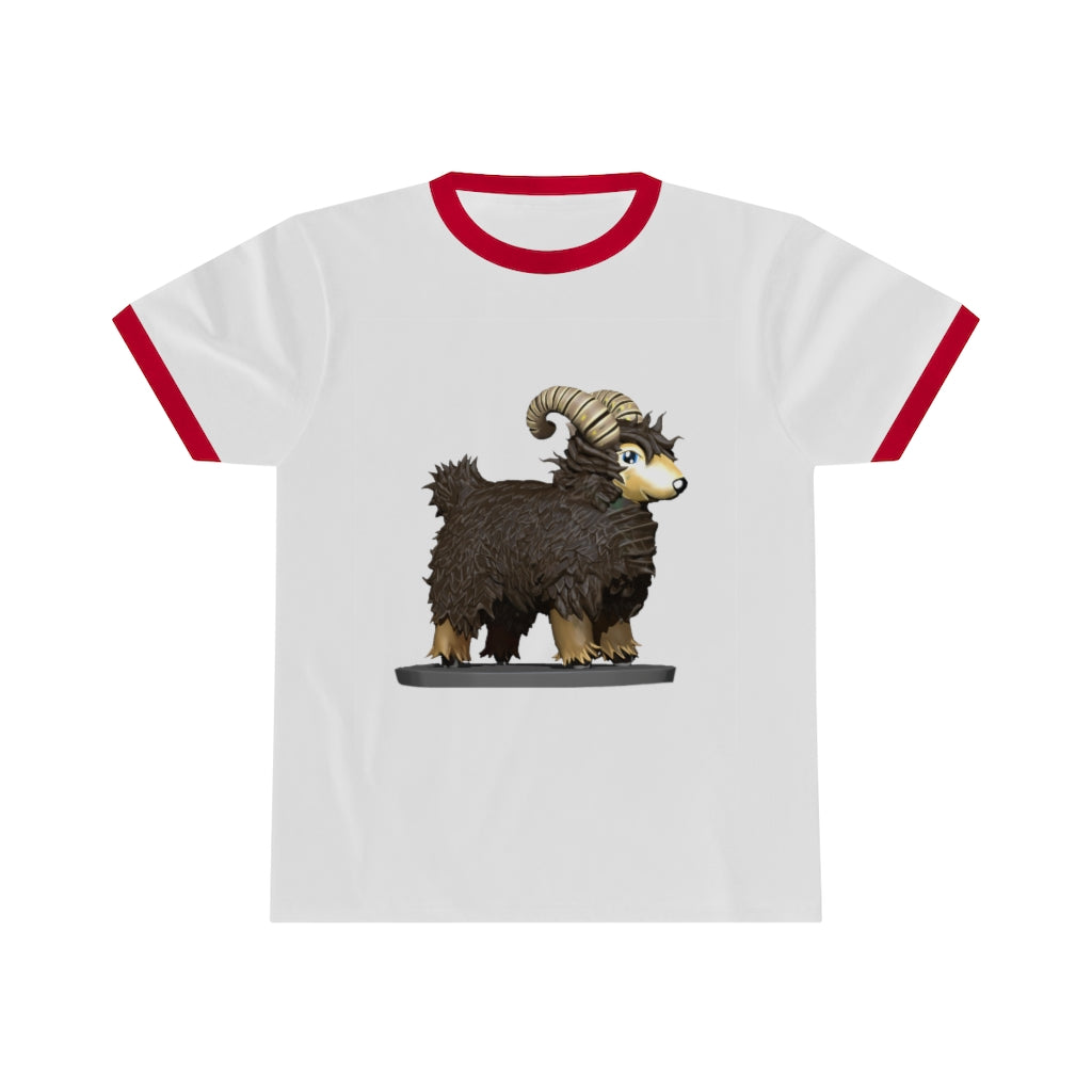 Brown Sheep Unisex Ringer Tee in various colors, showcasing its lightweight fabric and classic design.