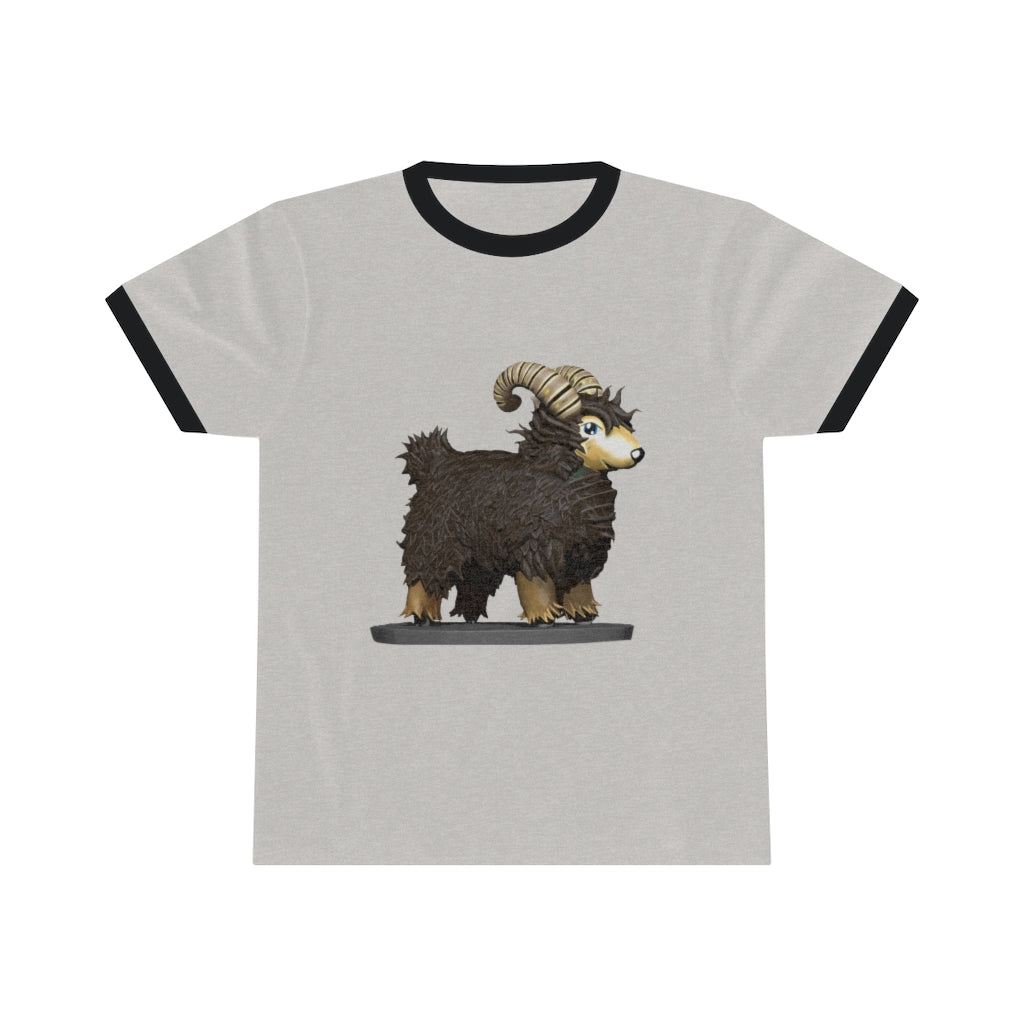 Brown Sheep Unisex Ringer Tee in various colors, showcasing its lightweight fabric and classic design.