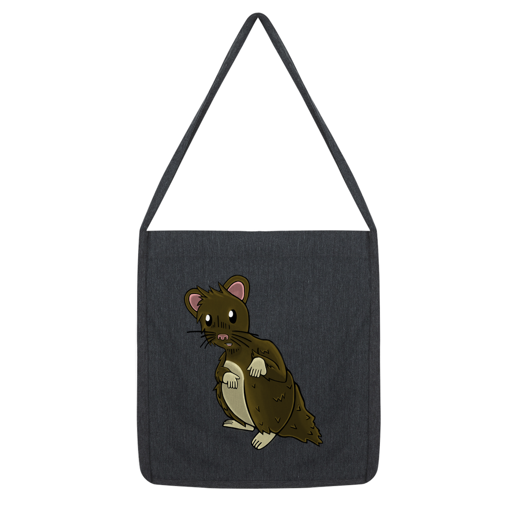 BrownHamster Classic Tote Bag made from recycled materials, featuring a stylish design and durable woven twill fabric.