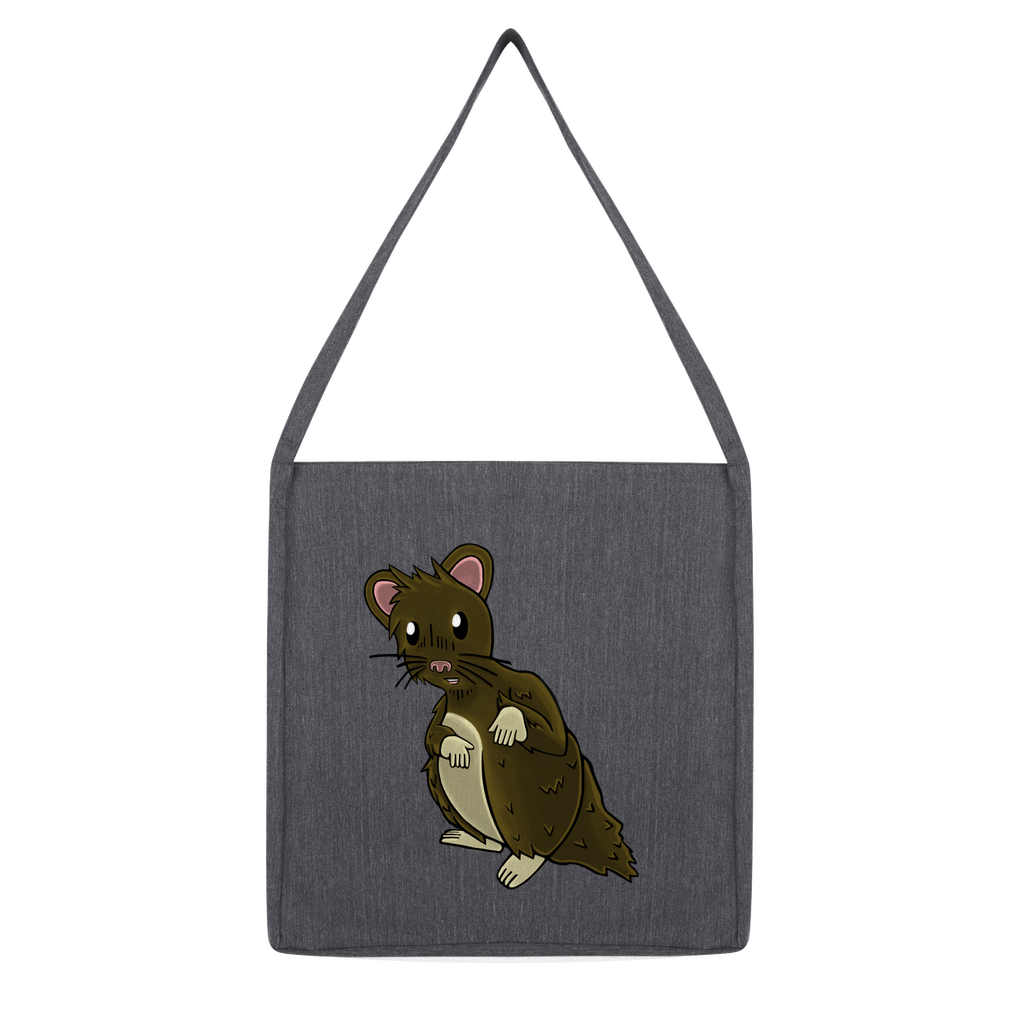 BrownHamster Classic Tote Bag made from recycled materials, featuring a stylish design and durable woven twill fabric.