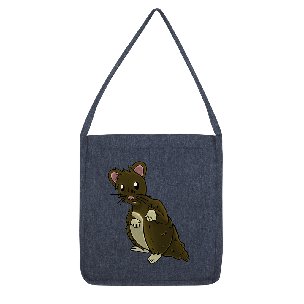 BrownHamster Classic Tote Bag made from recycled materials, featuring a stylish design and durable woven twill fabric.