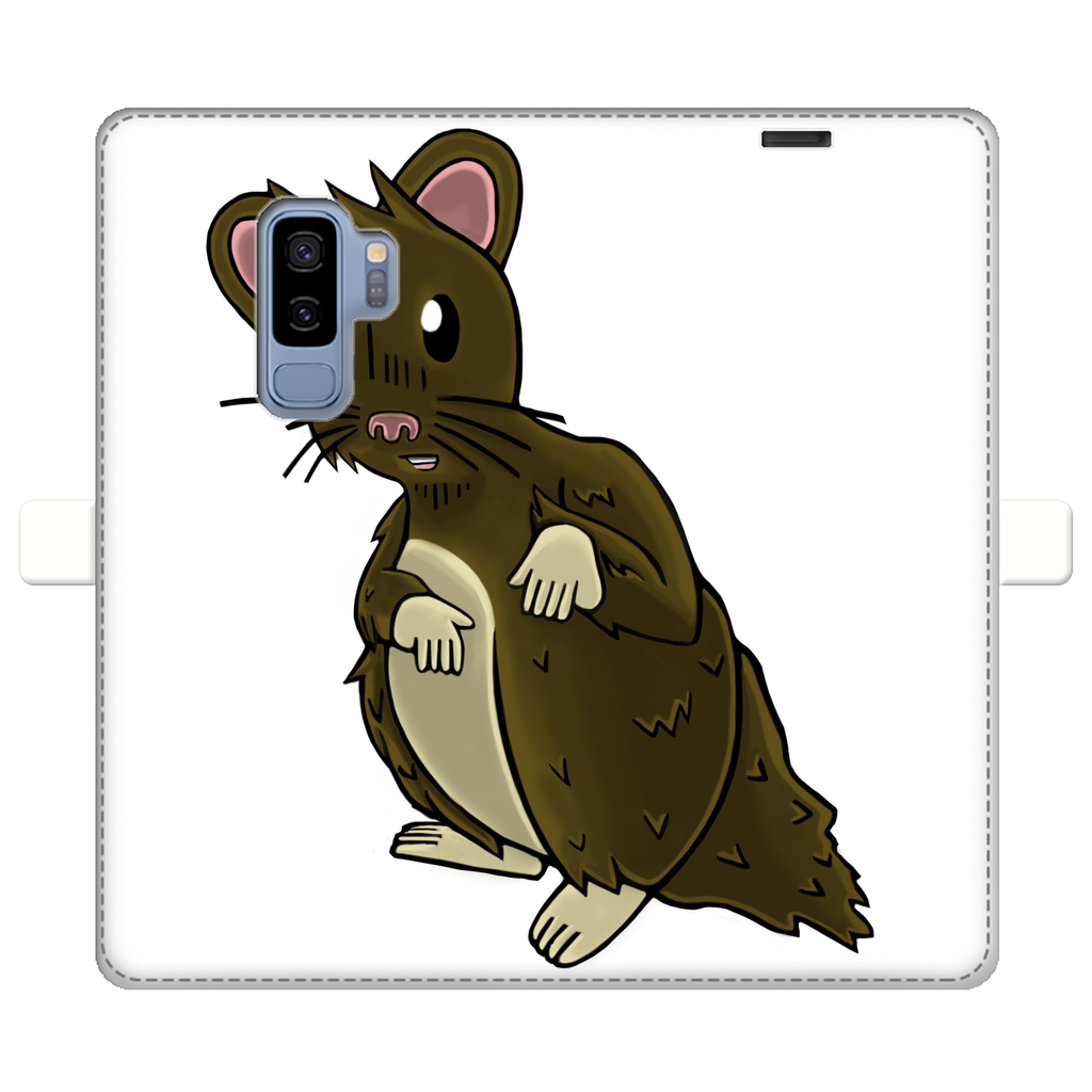 BrownHamster Fully Printed Wallet Case featuring vibrant UV-printed designs, magnetic closure, and faux leather material for iPhone and Samsung models.