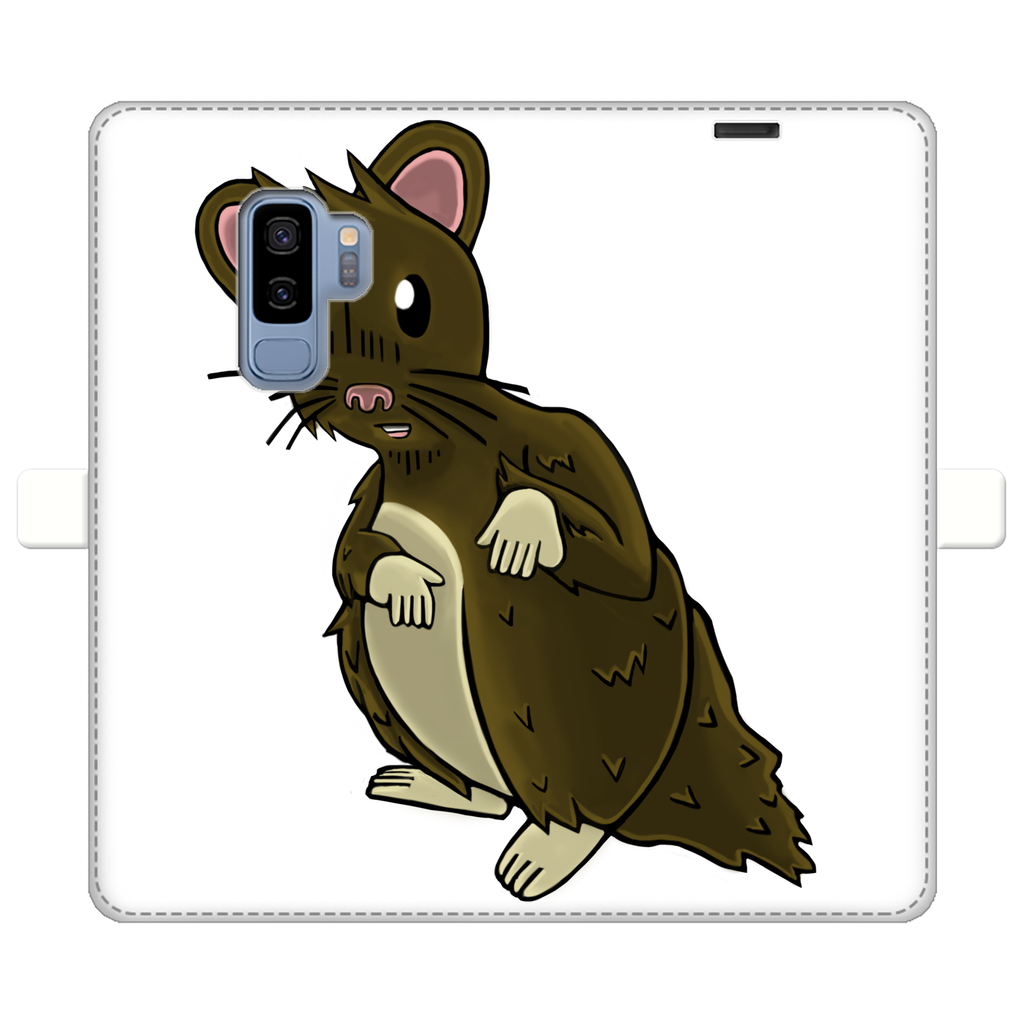 BrownHamster Fully Printed Wallet Case featuring vibrant UV-printed designs, magnetic closure, and faux leather material for iPhone and Samsung models.