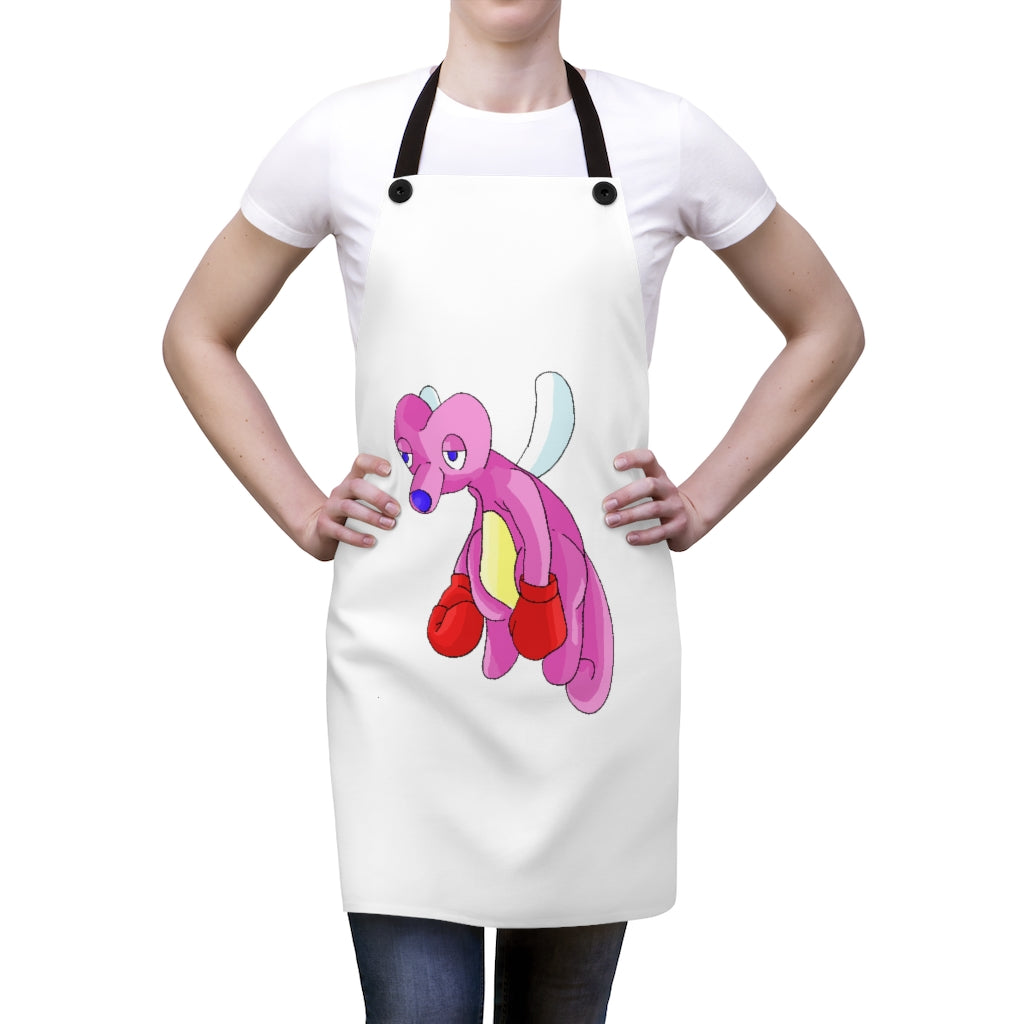 Stylish Bubbletare Apron made of lightweight polyester with black detachable twill straps and customizable design.