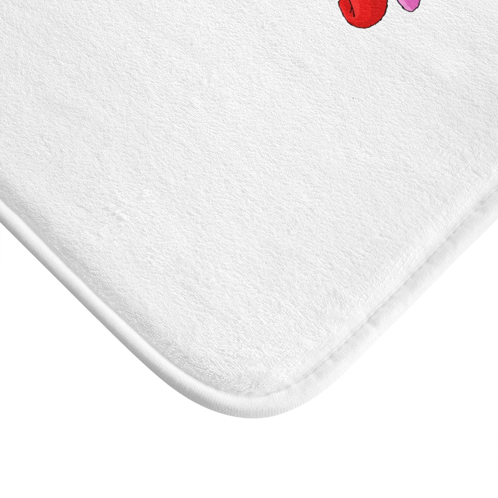 Bubbletare Bath Mat featuring anti-slip backing and stylish design, made from 100% microfiber.