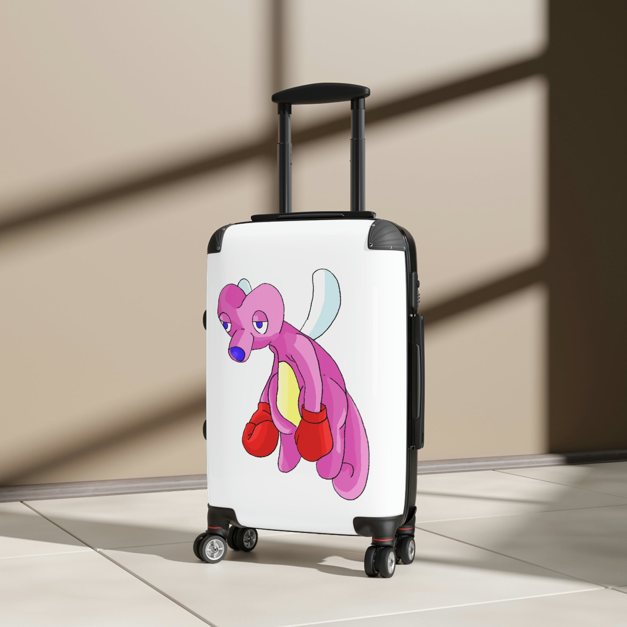 Bubbletare Cabin Suitcase featuring a personalized design, lightweight construction, and durable hard-shell material.