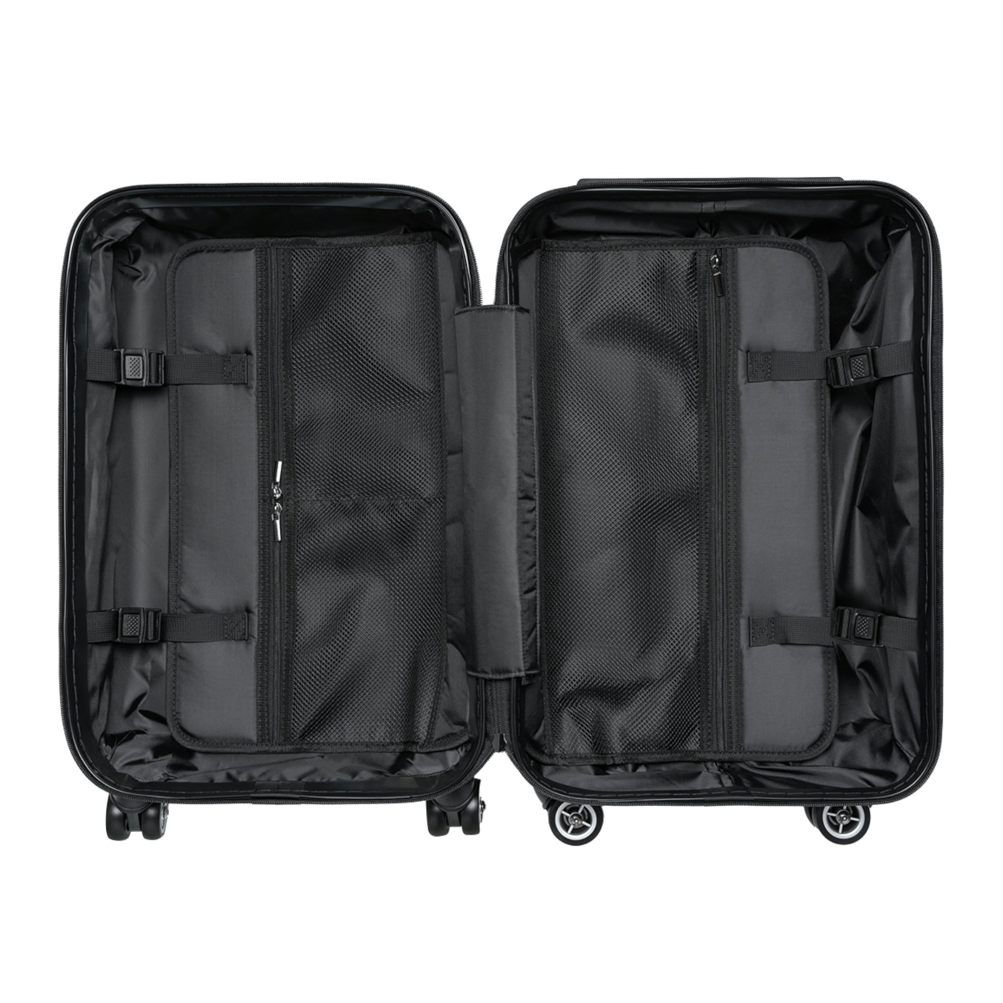 Bubbletare Cabin Suitcase featuring a personalized design, lightweight construction, and durable hard-shell material.