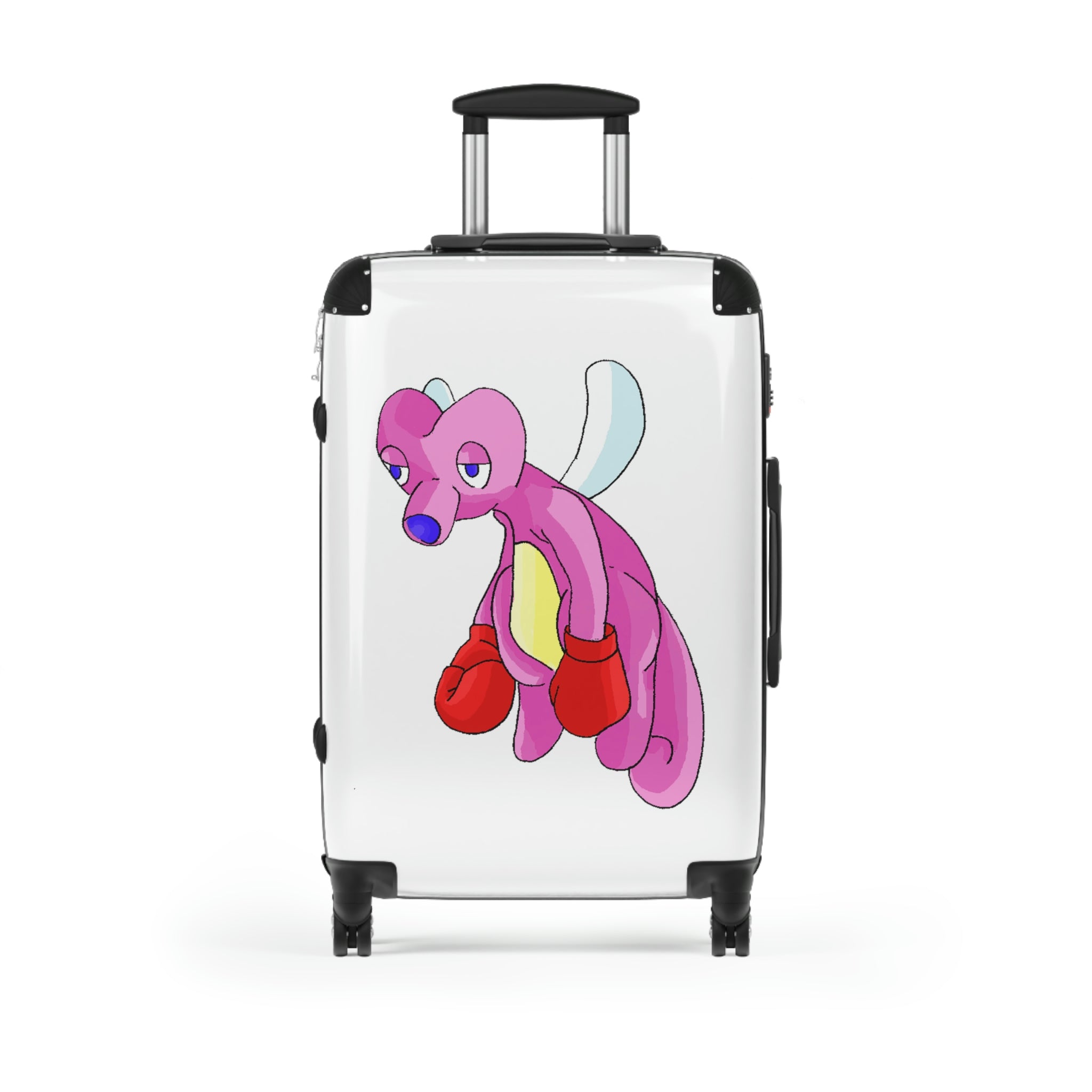 Bubbletare Cabin Suitcase featuring a personalized design, lightweight construction, and durable hard-shell material.