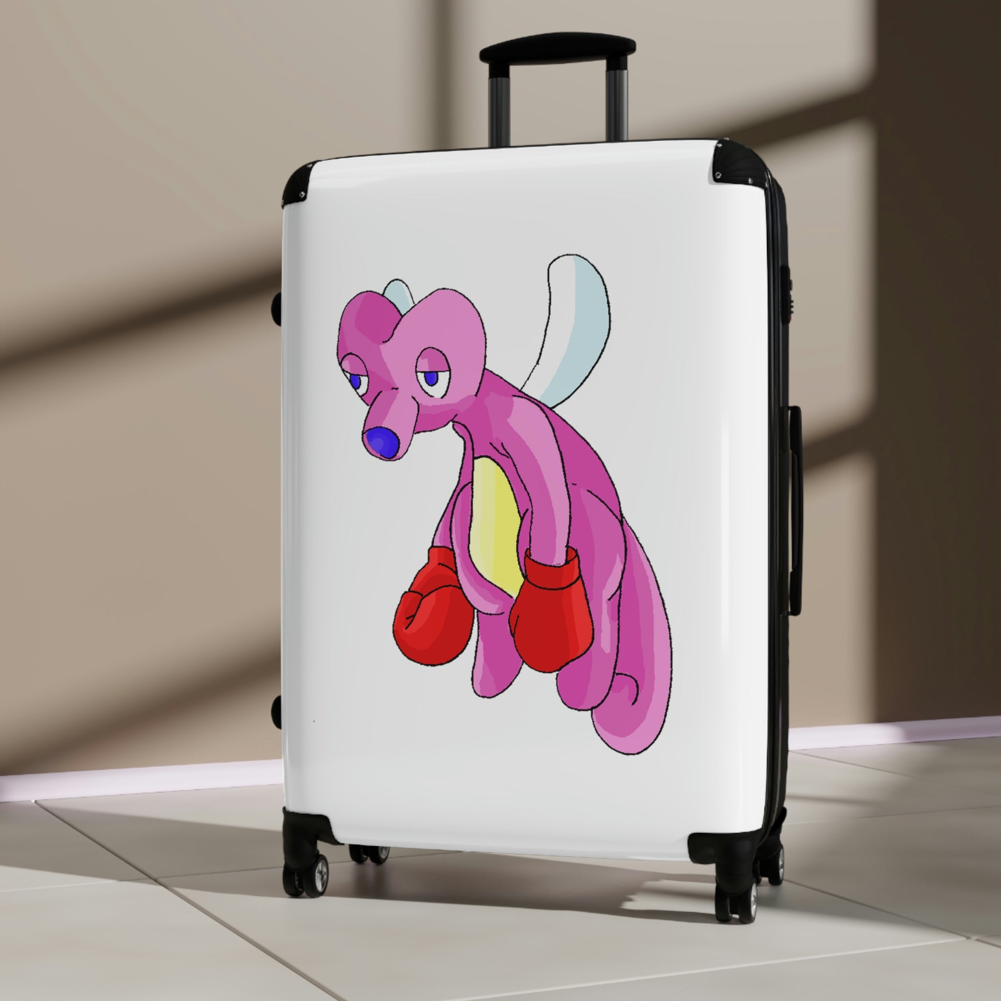 Bubbletare Cabin Suitcase featuring a personalized design, lightweight construction, and durable hard-shell material.