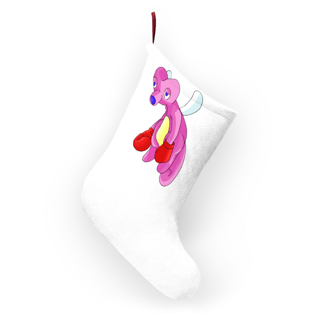 Bubbletare Christmas Stockings in festive designs, made of soft polyester fleece with a twill ribbon loop for hanging.