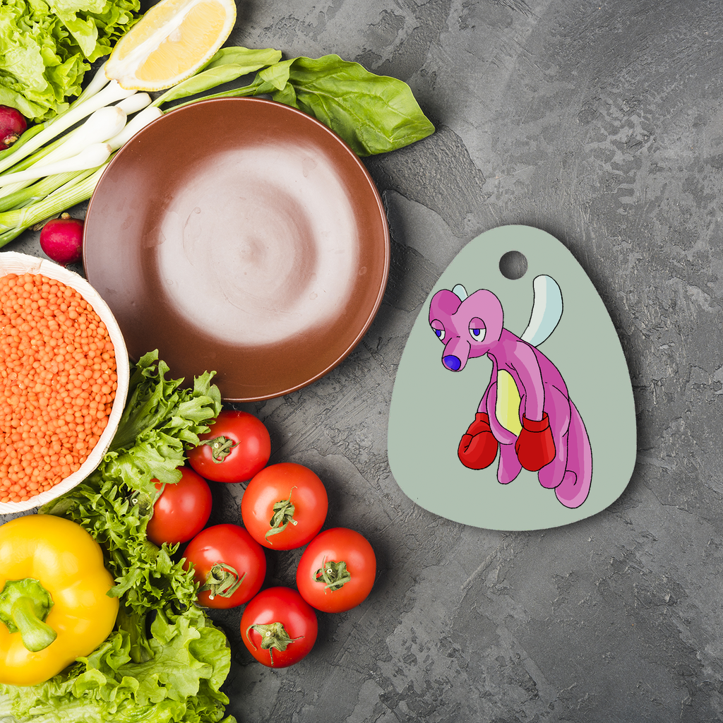 Bubbletare Sublimation Glass Cutting Board with custom design options, featuring a round shape and toughened chinchilla glass material.