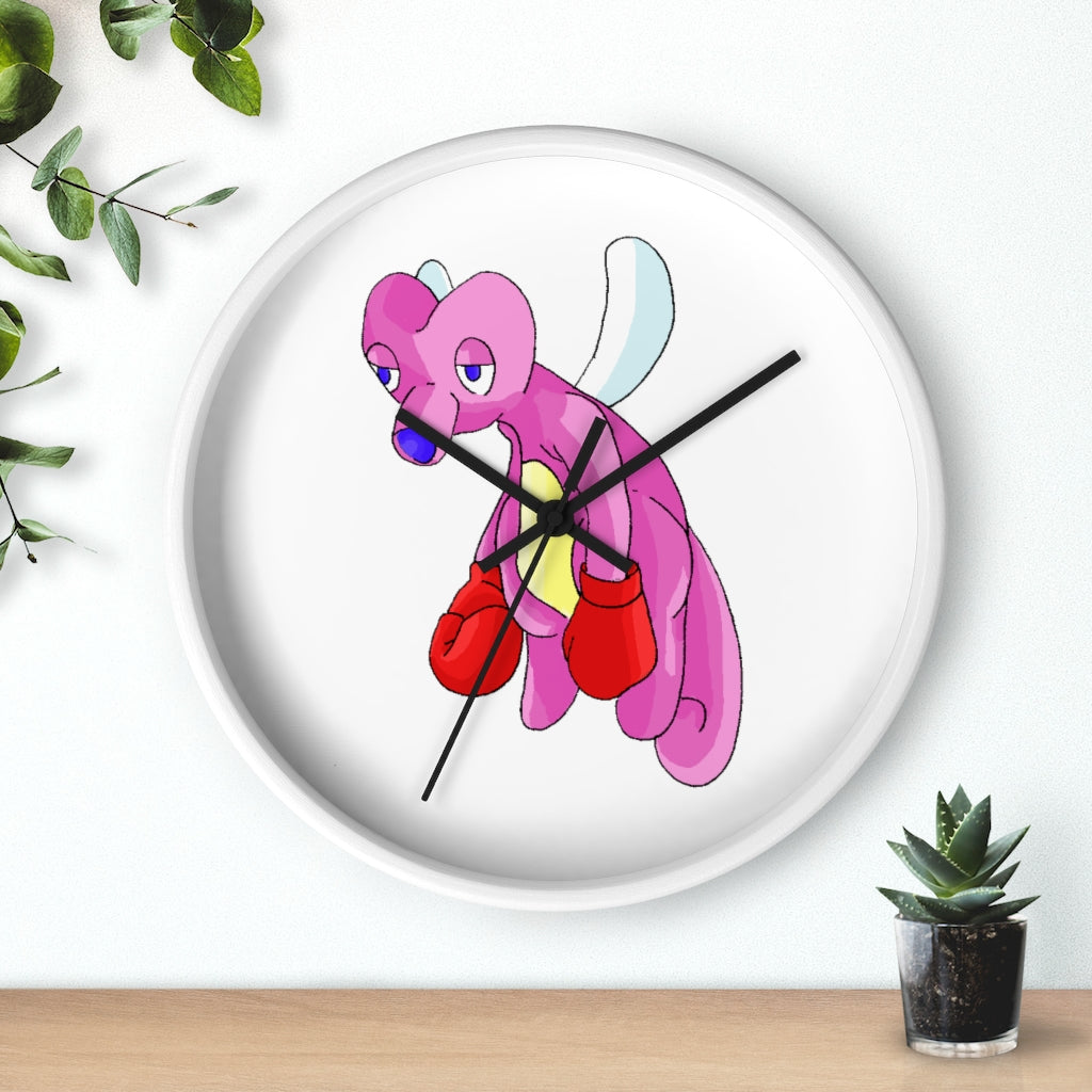 Bubbletare Wall Clock with wooden frame and plexiglass face, showcasing a minimalist design suitable for any indoor space.