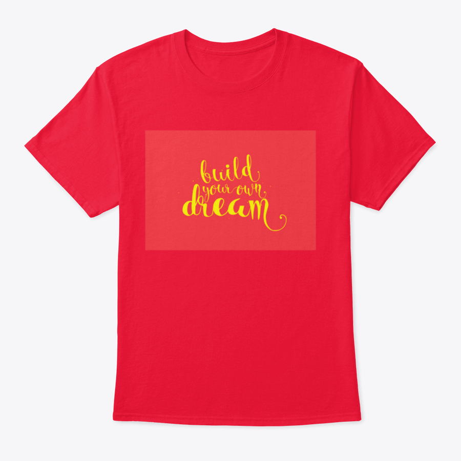 Inspirational T-shirt featuring hand-drawn calligraphy design on a soft cotton fabric, showcasing a motivational message.