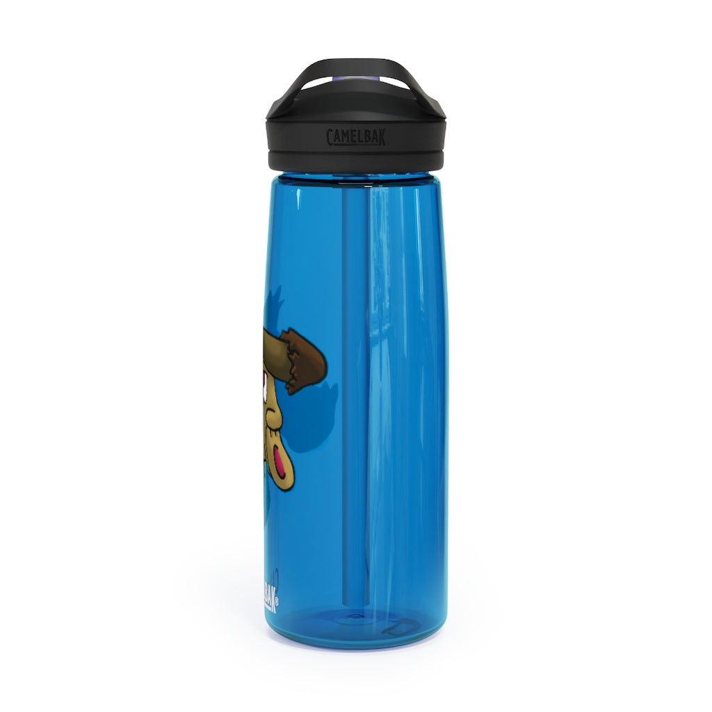 Bunyun CamelBak Eddy® Water Bottle in 20oz and 25oz sizes, showcasing robust Tritan™ material and spill-proof design.