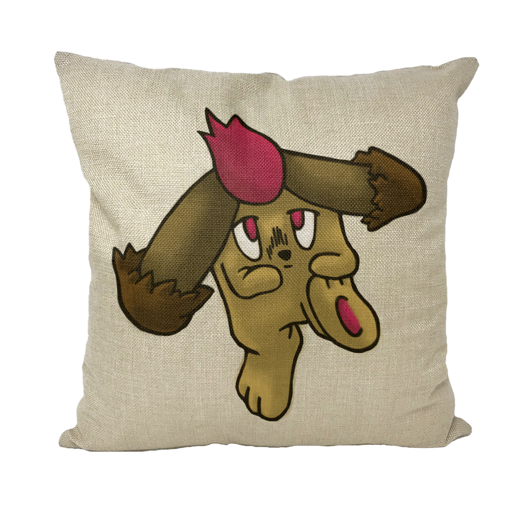 Bunyun Throw Pillows in various styles including linen, canvas, and suede, showcasing their vibrant colors and textures.